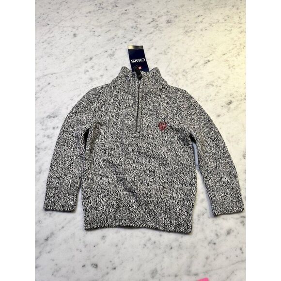 Izod 1/4 Zip Pullover Boys Sz 2t  Sweater Gray NWT - Picture 1 of 3